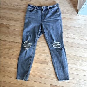 Wild fable Women's Super-High Rise Distressed Skinny Jeans - Wild Fable™ size 14